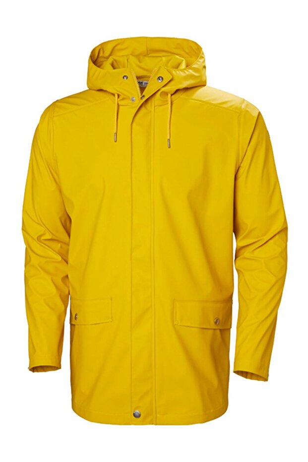 Sarı Erkek Fermuarlı Yağmurluk MOSS RAIN COAT - 1