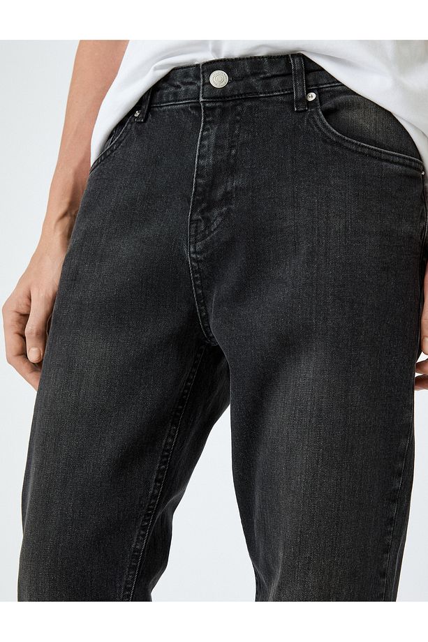 Normal Bel Dar Paça Tapered Fit Jean Pantolon - Joe Jean - 5