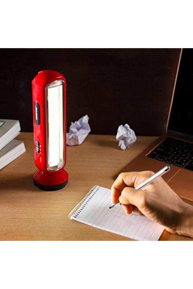 2-in-1 Rechargeable Emergency Lantern with LED Torch - 16 MEGA Luminous Hi-Power LEDs - 3
