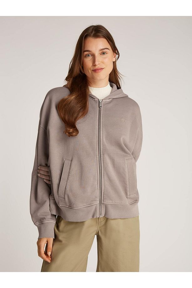 WASHED PUFF PRINT ZIP-THROUGH - 3