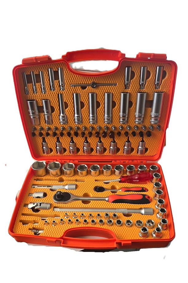 Rc1011 110 Parça 1/2-1/4 6 Köşe Lokma Takımı Seti - 1