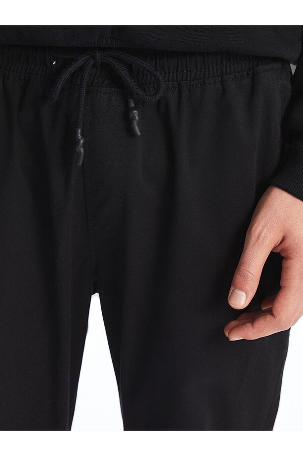 Standart Kalıp Gabardin Erkek Jogger Pantolon - 3