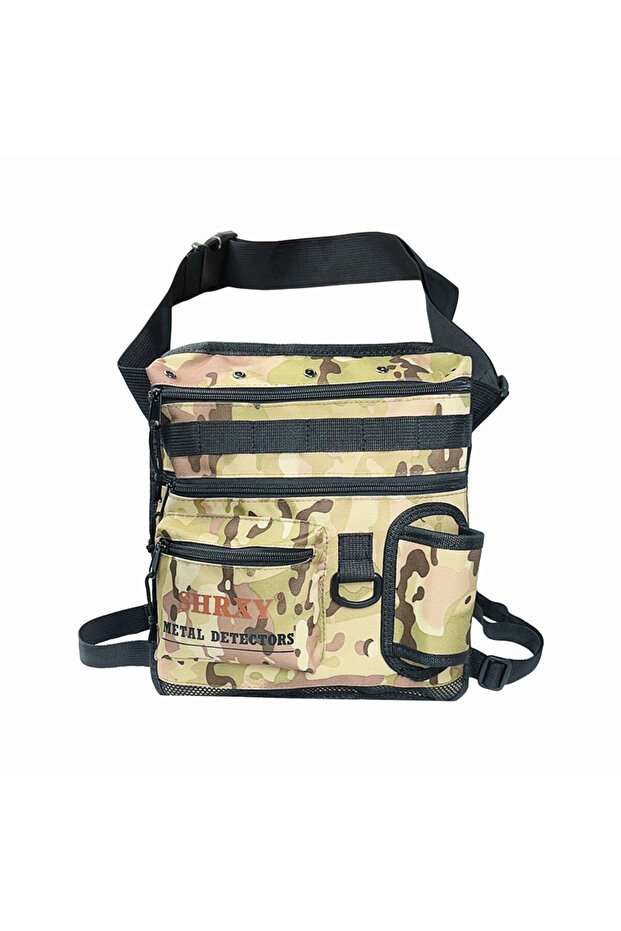 camo Metal Detector Finds Bag All Terrain Garden Detecting Pouch Accessories Digger Tools Bag