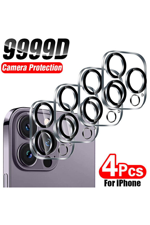 Tempered glass 4 Pieces For iPhone 14 Pro 4Pcs Full Cover Protective Glass For iPhone 11 12 13 15 Pr