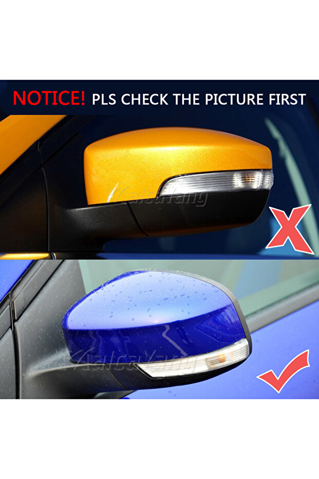 Dynamic Turn Signal Light LED Side Rearview Mirror Sequential Indicator Blinker Lamp For Ford Foc... - 6