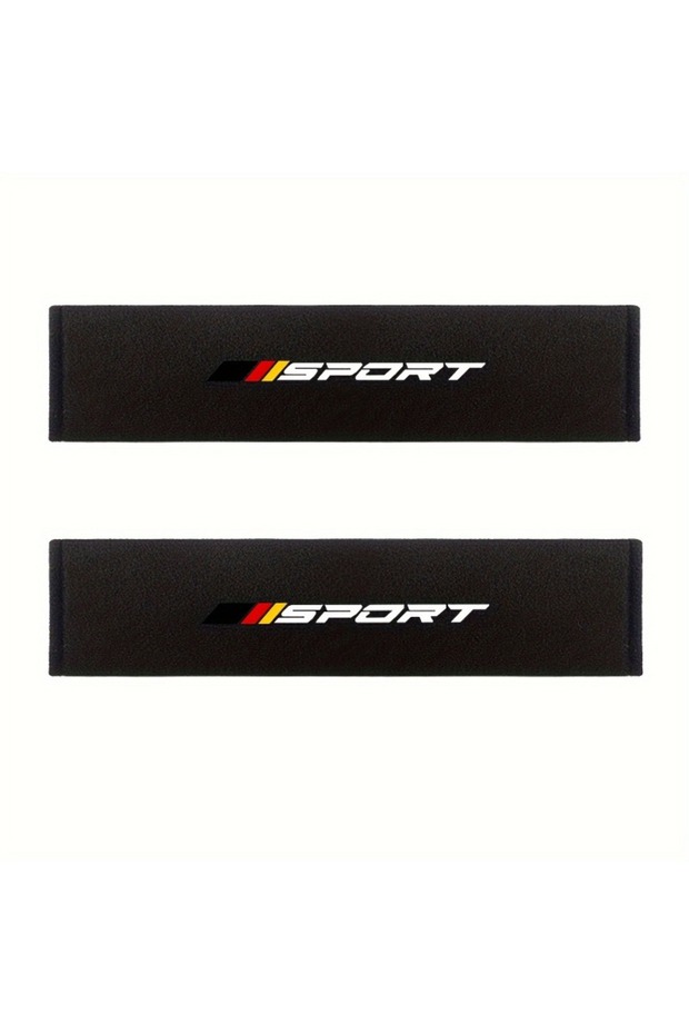 black 2 pcs Soft and Comfortable Car Seat Belt Cushions, Personalized and Fashionable Seat Belt Cush