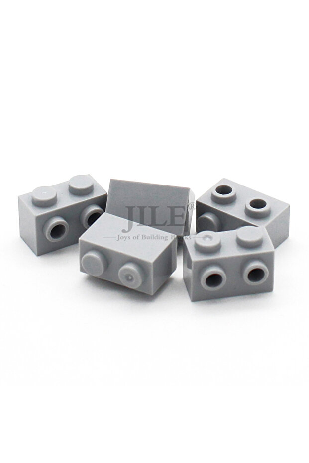 light gray 40pcs 40pcs MOC Building Blocks 11211 Brick Modified 1x2 with Studs on Side Compatible As - 1