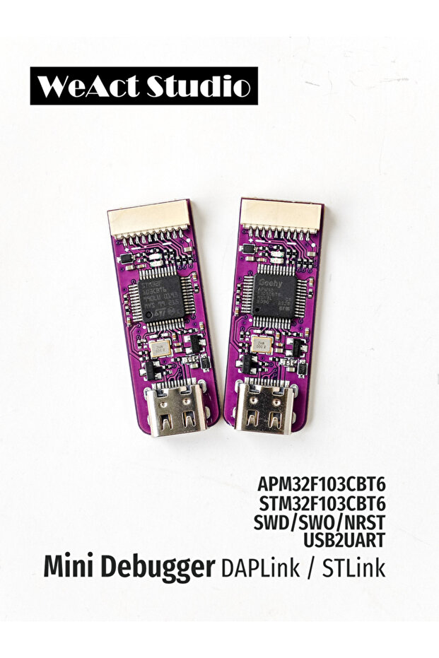 DAPLink-APM32 WeAct Mini Debugger DAPLink STLink V2.1 SWD SWO USB To Uart Module - 6