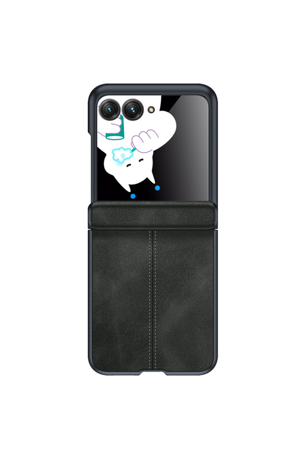 For Razr 50 Ultra black For Moto Razr 50 case Hinge Protection Integrated Shell Film Full Coverage A