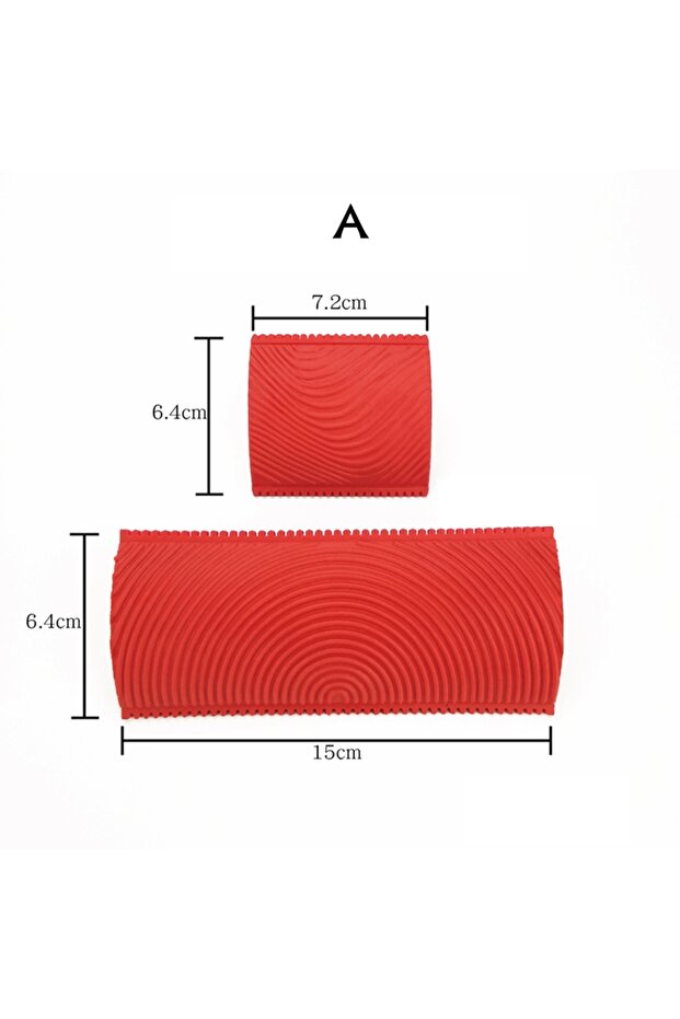 MS3 2Pcs/set Roller Brush Imitation Wood Graining Wall Painting Home Decoration Art Embossing ...