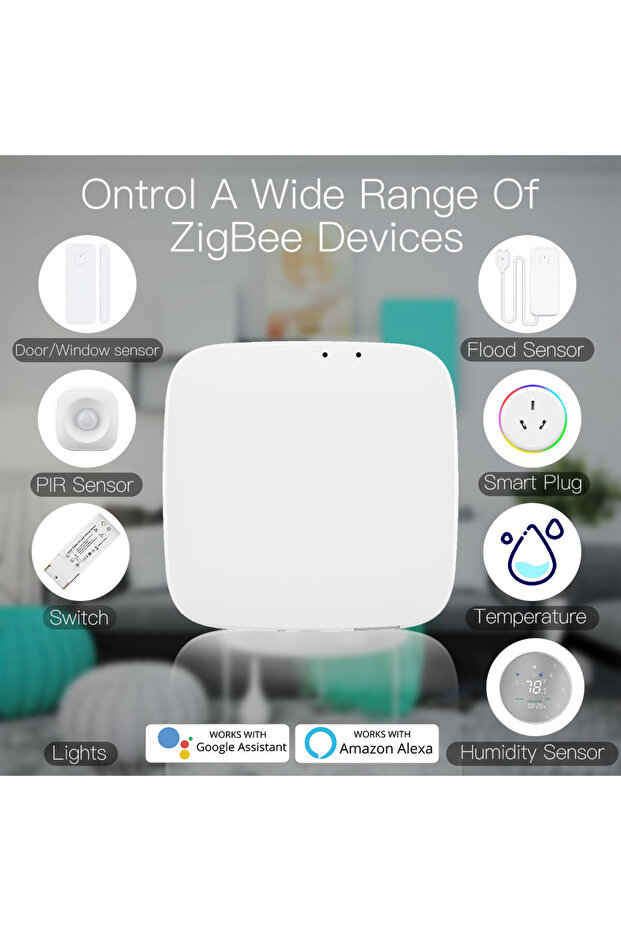 Tuya ZigBee 3.0 Smart Gateway Hub Smart Home Bridge Smart Life APP جهاز تحكم عن بعد لاسلكي يعمل بنظام التشغيل Windows و... - 3