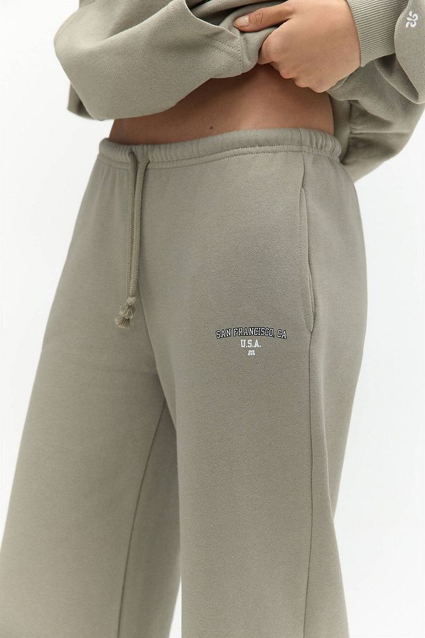 San Francisco grafik baskılı jogger pantolon - 5