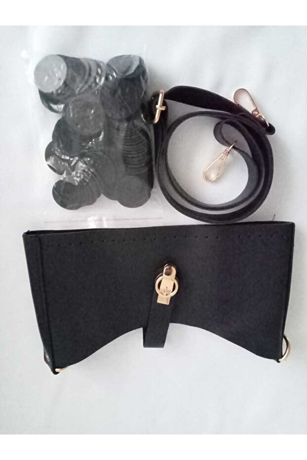 Deri Pullu Çanta Seti - 4