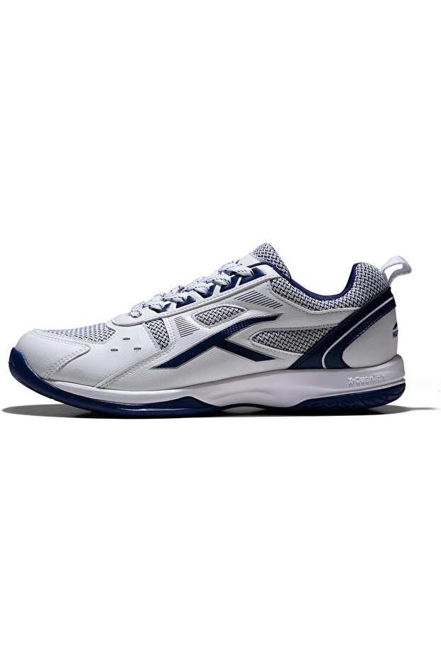Raze Non-marking Badminton Shoes For Men | White/navy, Eu 41/uk 7/us 8 | Polyester, Rubber