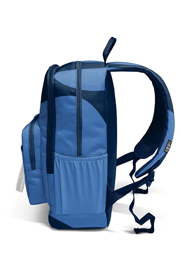 حقيبة ظهر مدرسية منقوشة باللون الأزرق الداكن 23688 - 8