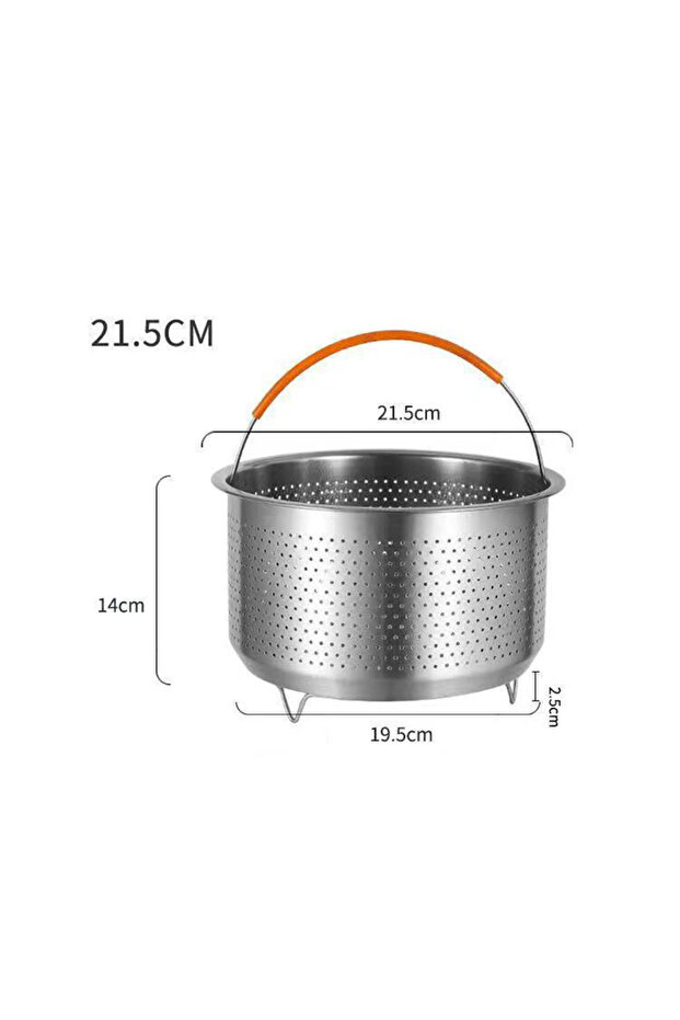 21.5cm height Stainless Steel Steamer Basket In Stant Pot Accessories For Instant Cooker With Silico