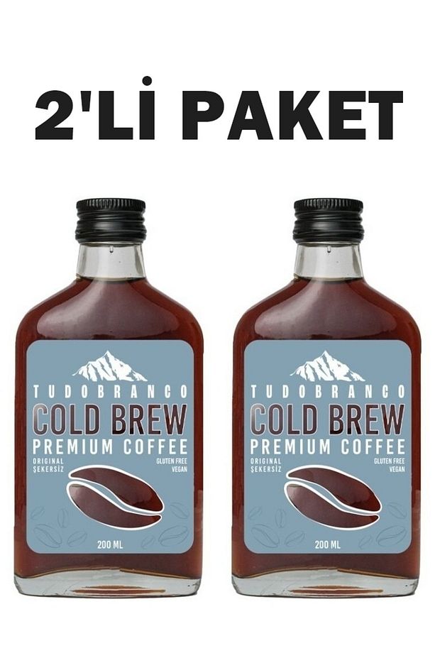 2'li Tudobranco Cold Brew Şekersiz 200 ml x2 Adet - 2