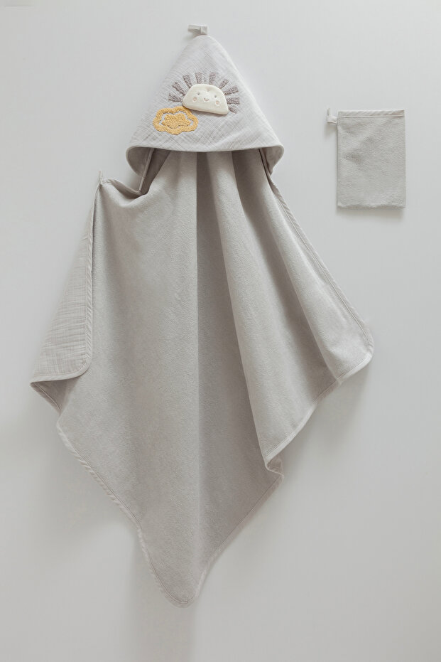 Newborn Swaddle Towel 82^90 cm and 1 Piece Pouch Knitted Swaddle Towel