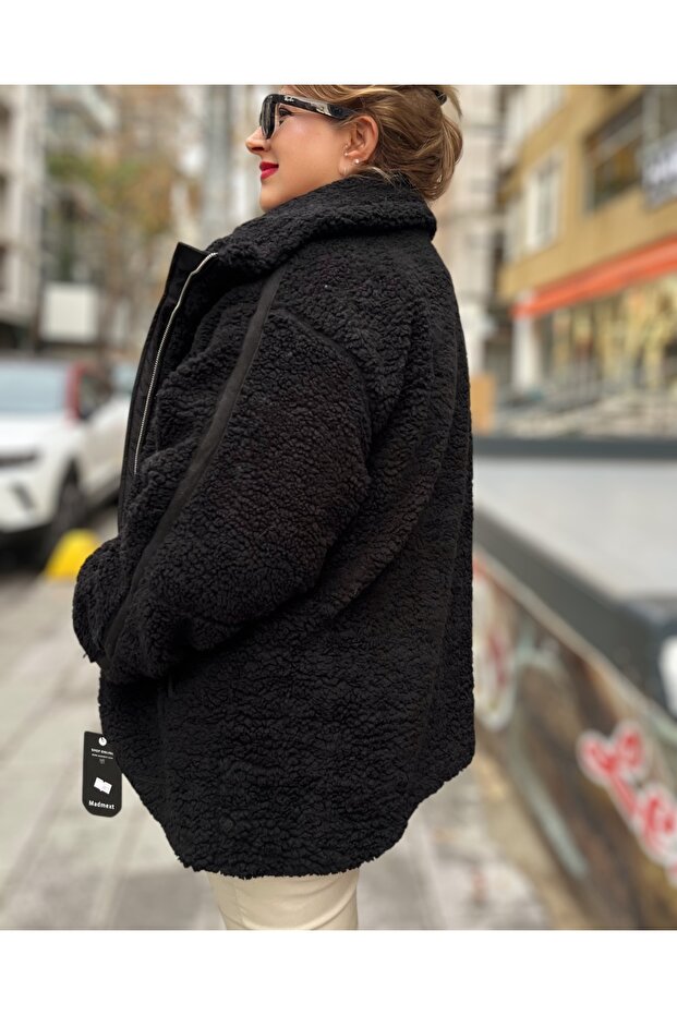 Siyah Teddy Mont - 2