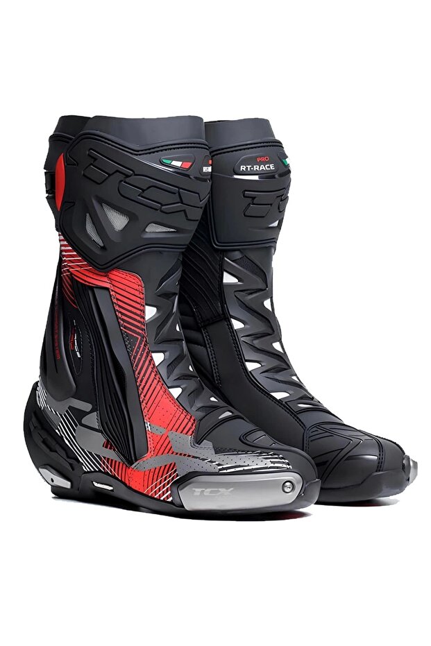 RT-RACE PRO AIR ÇİZME SİYAH-KIRMIZI-BEYAZ - 1