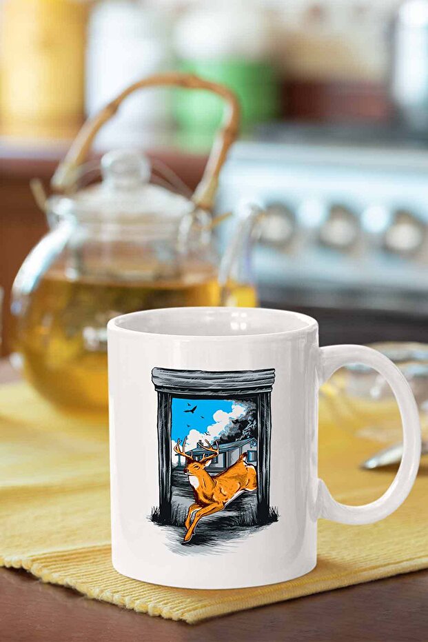 كوب بطبعة غزال - 1