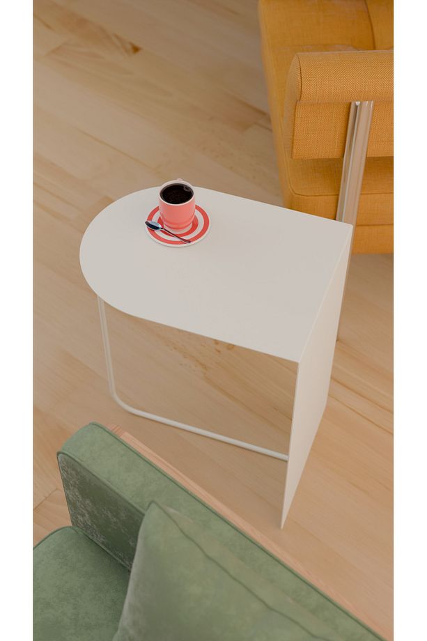 Modern ve Minimalist Yan Sehpa - Yüksek Kalite Çelik, Çok Renkli Seçenekler - 4