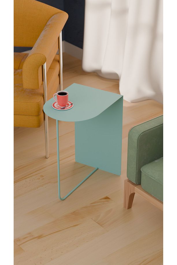 Modern ve Minimalist Yan Sehpa - Yüksek Kalite Çelik, Çok Renkli Seçenekler - 1