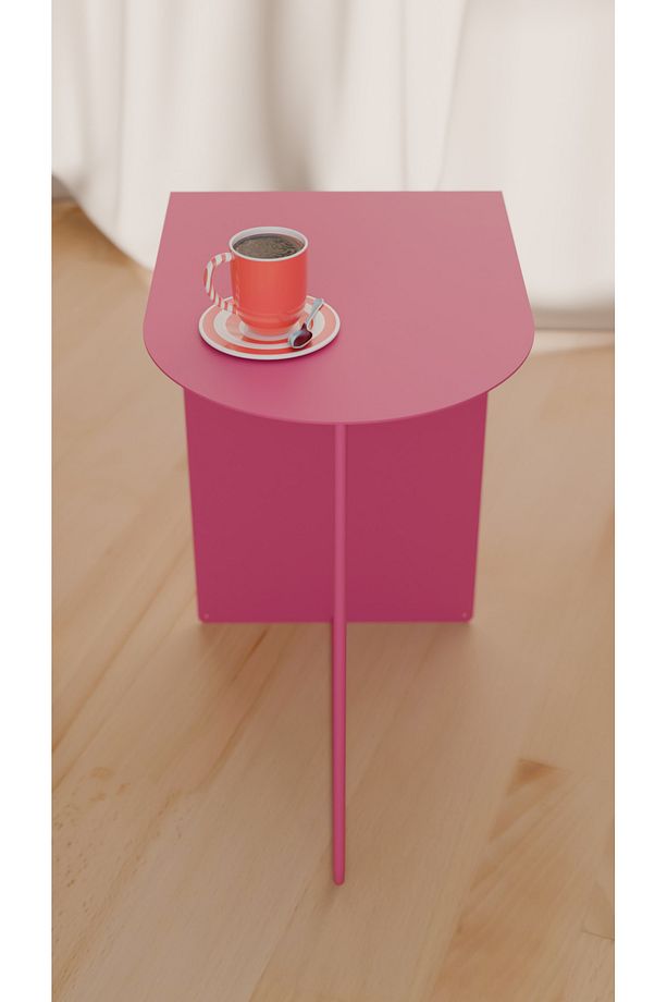 Modern ve Minimalist Yan Sehpa - Yüksek Kalite Çelik, Çok Renkli Seçenekler - 7