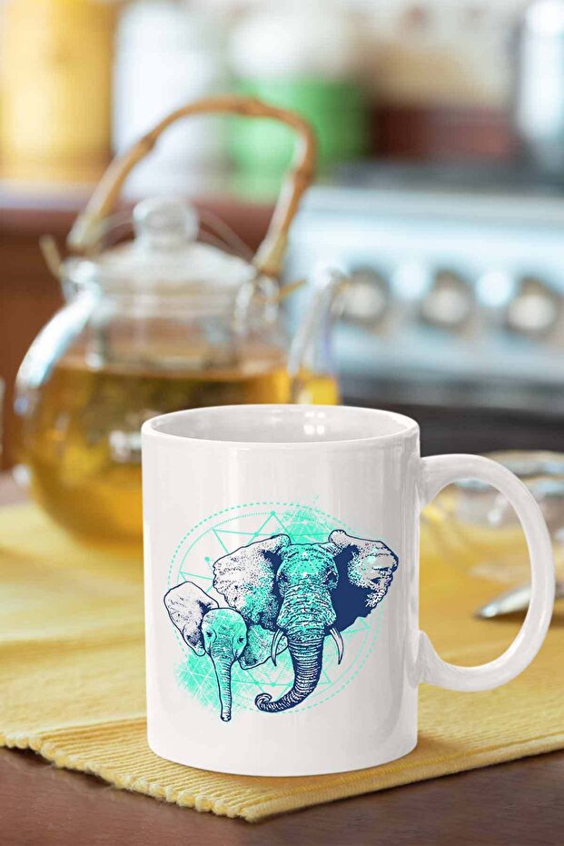 كوب بطباعة الفيل - 1