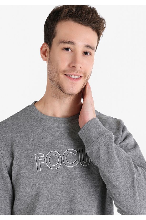 Regular Fit Erkek Antrasit Sweatshirt Cl1065035 - 5