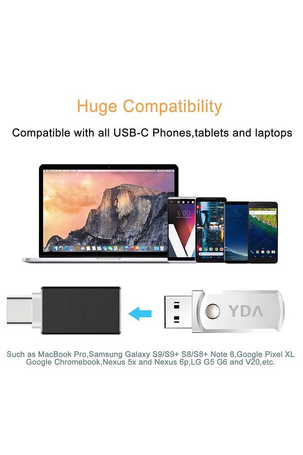 Type C Usb 3.1 to Usb 3.0 Şarj Data Çevirici Dönüştürücü Adaptör Data Cable OTG Adapter - 5