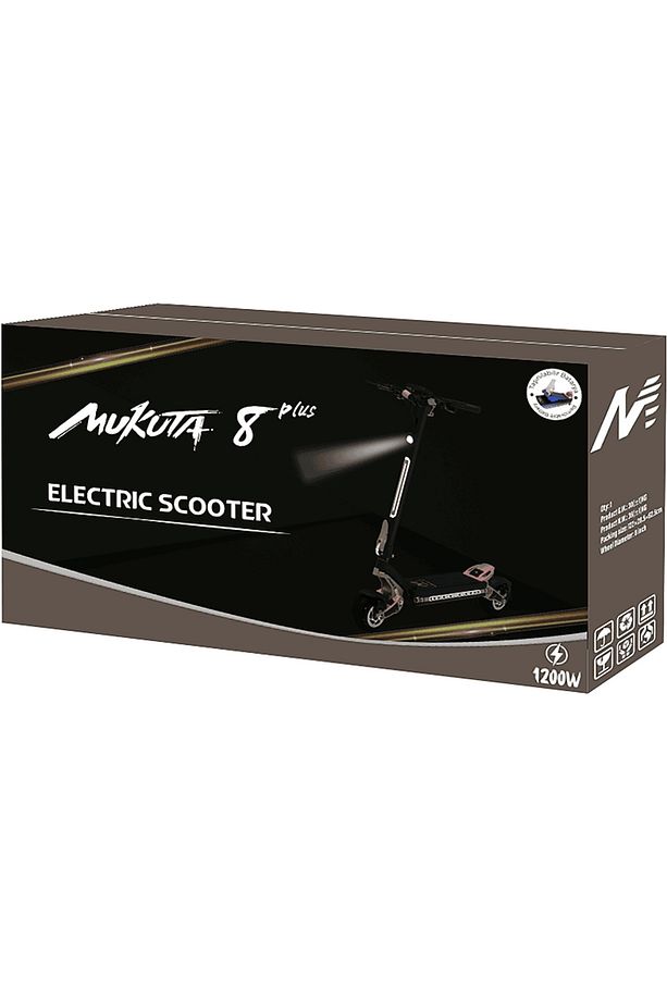 8 Plus Elektrikli Scooter Siyah Bakır - 3