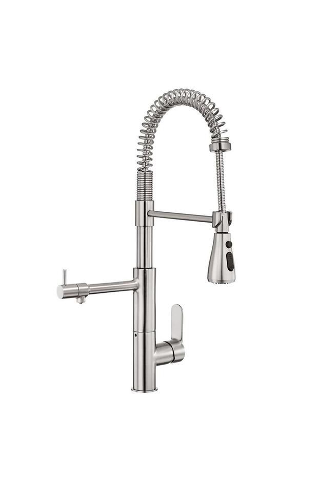 Nita 3 Flow Purifier Kitchen Sink Faucet Water Purifier Connected Stainless Steel Looking 1025