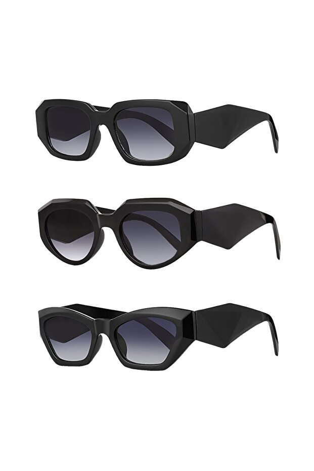 Uv400 Protective Unisex Sunglasses Set of 3 1038/1039/1040