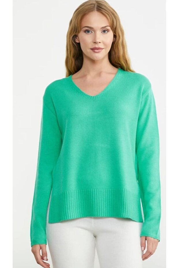 SALAŞ V YAKA BASİC TRİKO KAZAK - 1