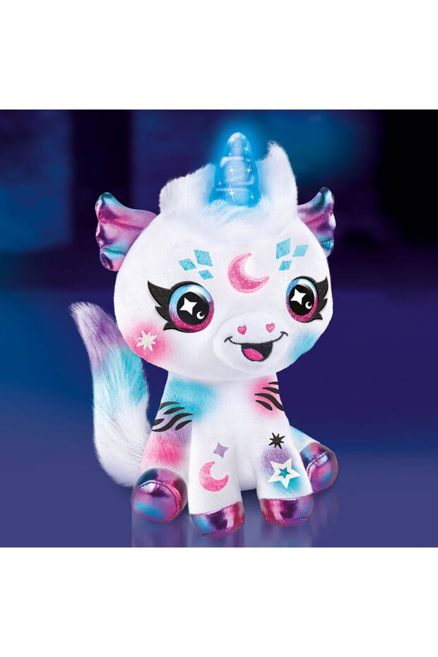 Airbrush Plush Cosmic Unicorn - 5
