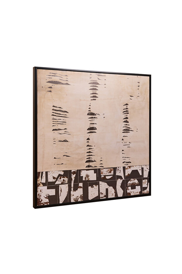 Deco Oasis Tablo - Bej - 80x80 cm - 3