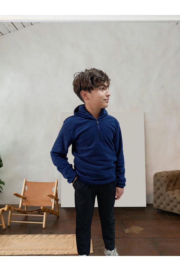 Erkek Jagger Pantolon Paça Detaylı Jogger Erkek Siyah Kumaş Pantolon - 1