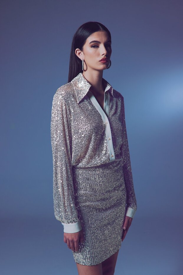 Salaş Payet Gömlek - Bej - 5