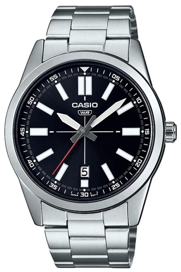 Silver Black Color 41 mm Men's Wrist Watch