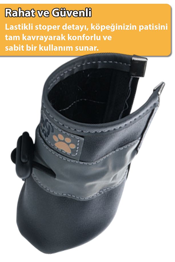 Köpek Ayakkabısı - Suni Deri Köpek Ayakkabısı - Poliüretan Taban Köpek Ayakkabısı - 7