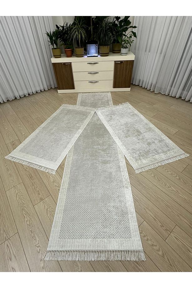 Yatak Odası Halısı Seti 3 'lü Yatak Odası Halı Takımı 2 Adet 80x150 1 Adet 80x300 Cm Halı Seti - 1