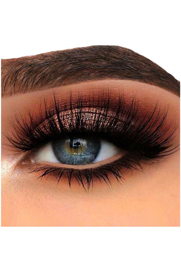 Glam Star 3d Vegan Mink Takma Kirpik Lüks Extra Uzun Yoğun Çift Katlı Hacimli Çekik False Eyelashes - 3