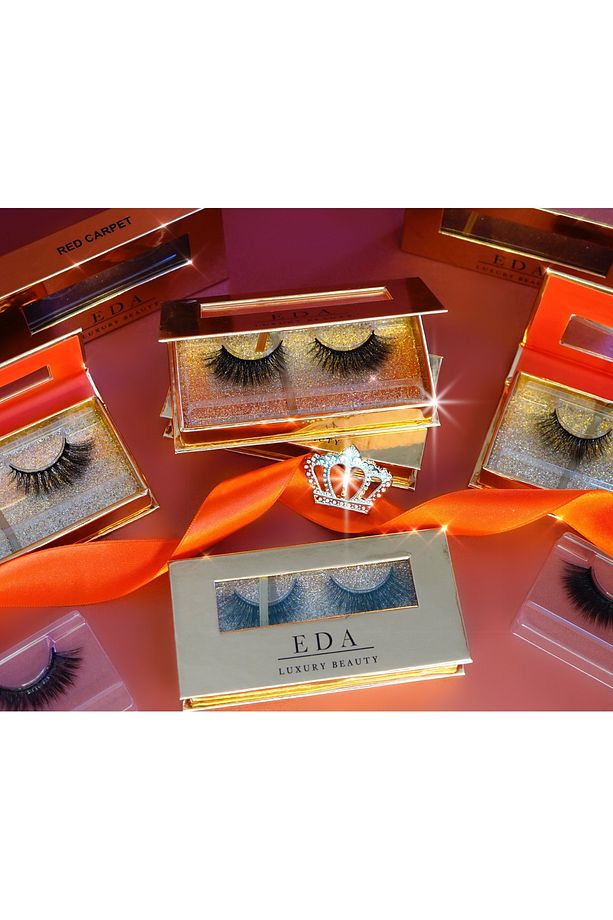 Glam Star 3d Vegan Mink Takma Kirpik Lüks Extra Uzun Yoğun Çift Katlı Hacimli Çekik False Eyelashes - 4