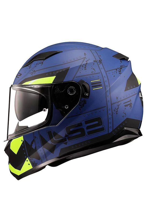 Stream Evo Max Mat Mavi-sarı Kask - 2