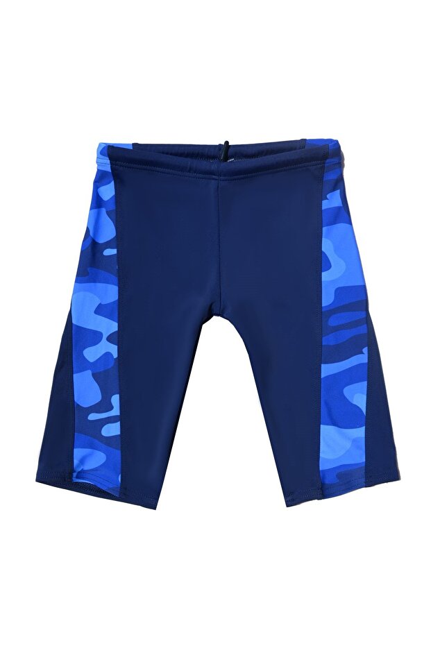 Boys' Camouflage Patterned Jammer Swimming Swimsuit