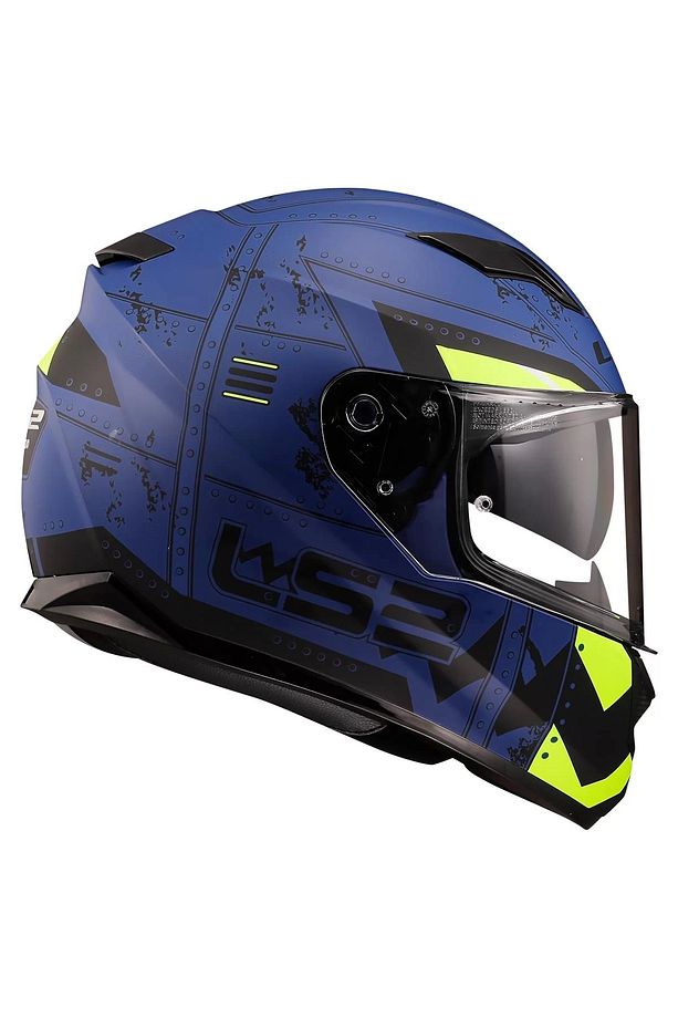 Stream Evo Max Mat Mavi-sarı Kask - 4