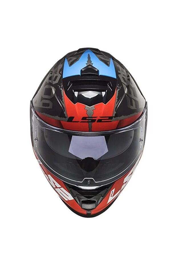 STORM SPRINTER SİYAH-KIRMIZI-TITANIUM KASK - 2