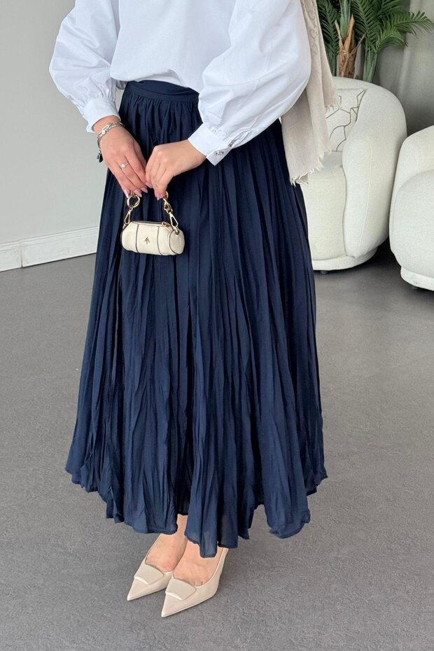 Begonya Kırışık Etek - 4