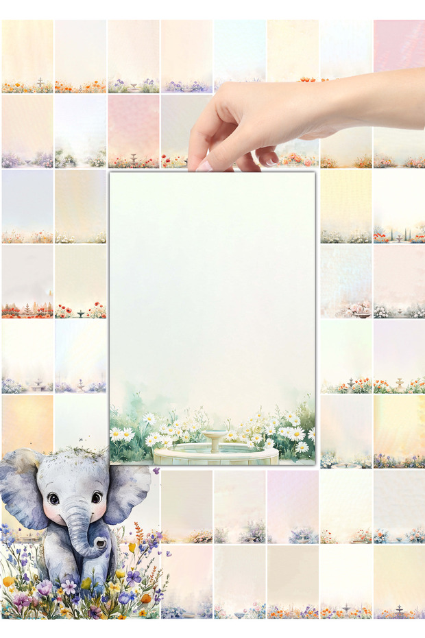 دفتر ملاحظات A5 بدون خطوط - 50 ورقة - مذكرة - دفتر ملاحظات - ورق ملاحظات - 1